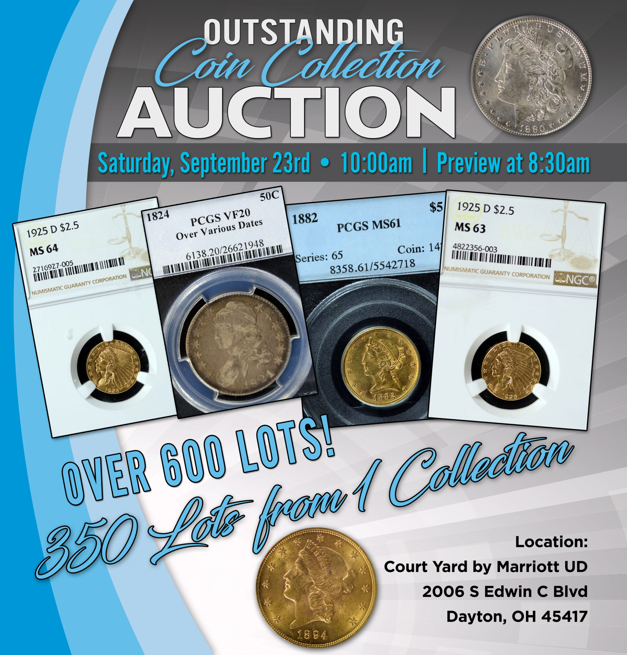 September 2023 Estate Coin Auction - Premium Quality Coin Auctions